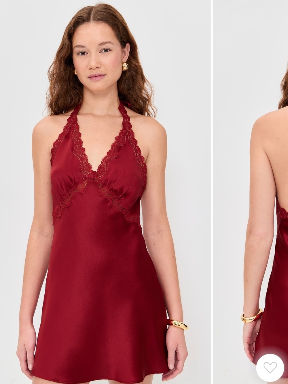 Reformation • Monica silk dress in sangre - size 6